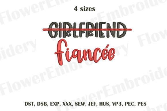 Fiancee Embroidery Design Review for Merch