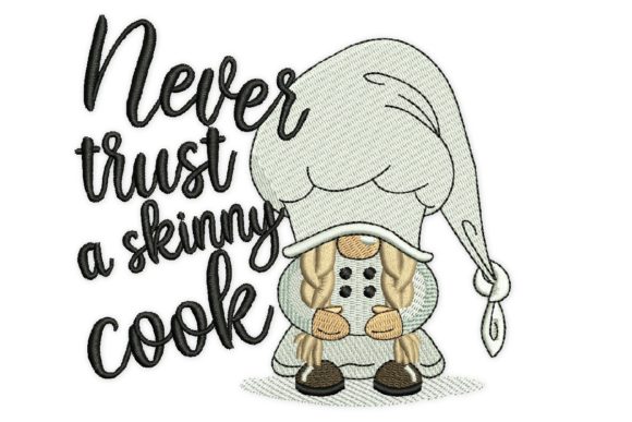 Never Trust a Skinny Cook: A Holiday Embroidery Review
