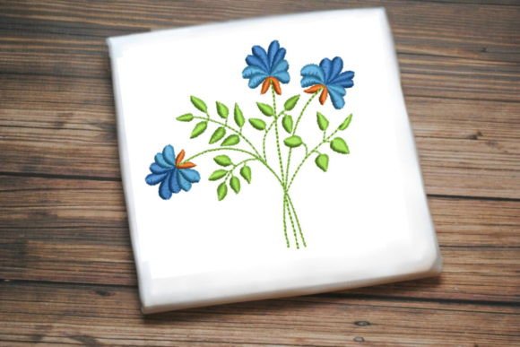 Review: Beautiful Blue Flowers Bouquet for Holiday Stitching