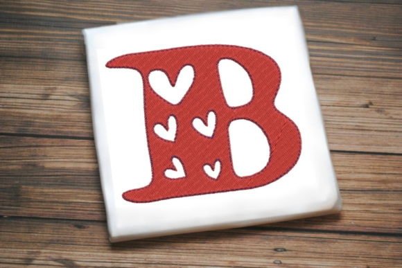 Reviewing Alphabet Letter B Multi Heart Design
