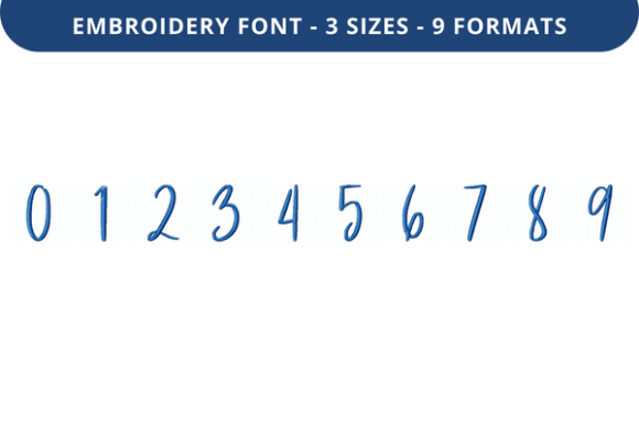 Reviewing Madame Sy Bill Font 0 to 9 for Embroidery