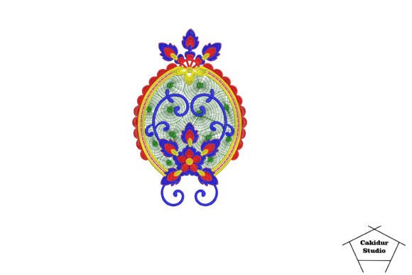 Reviewing the Floral Vintage Mirror Embroidery Design